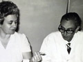 Dr. Mario Goldaracena and nurse Zelmira