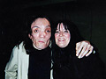 With his mother.- Marisa, at Denver airport - 2001