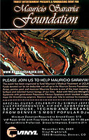 Mauricio Saravia Foundation 01 (invitation for fund rising event) ( year: 2004 )